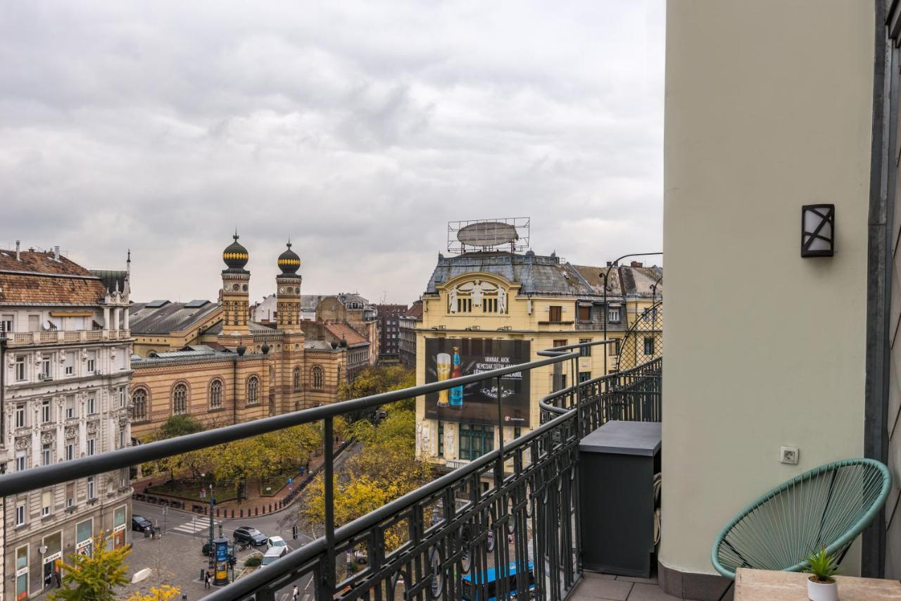 Ferienwohnung Panoramic Smart Penthouse Central View Of Grand Synagogue Budapest Exterior foto